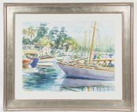 Louis Goiffon, (20th century), Port a la Cote d'Azur, c. 1960
