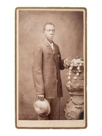 [EARLY PHOTOGRAPHY]. RICH, S.A., photographer. CDV of an African American gentleman. Zanesville, OH: n.d.