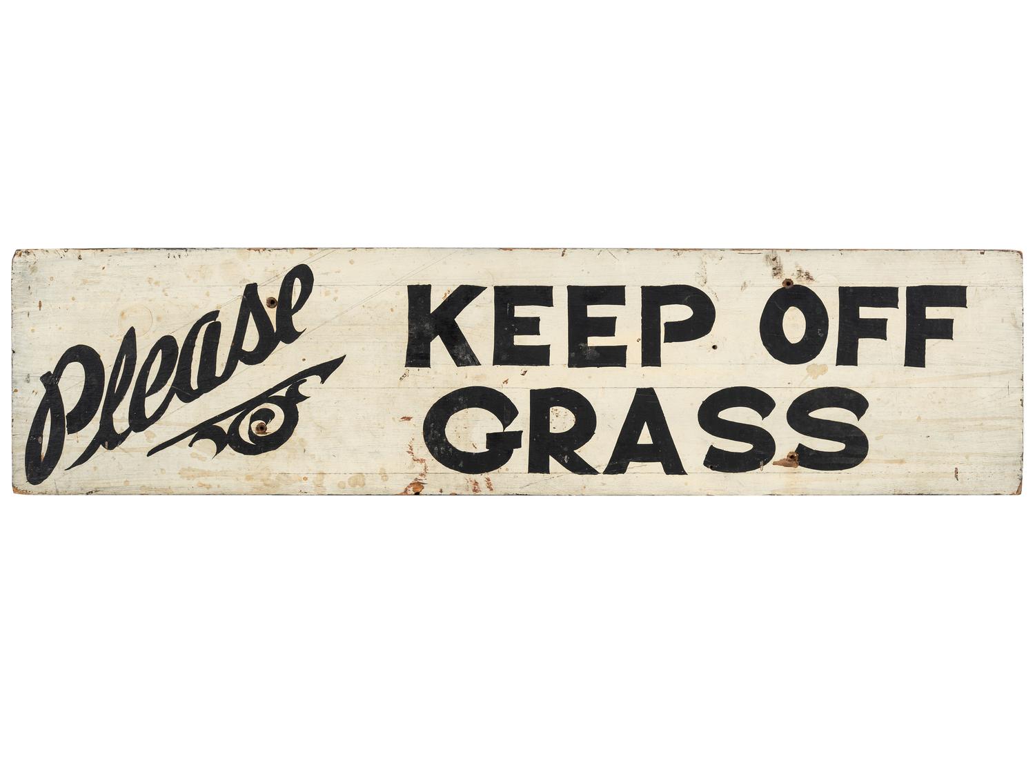 Two Painted Wood Advertising Signs