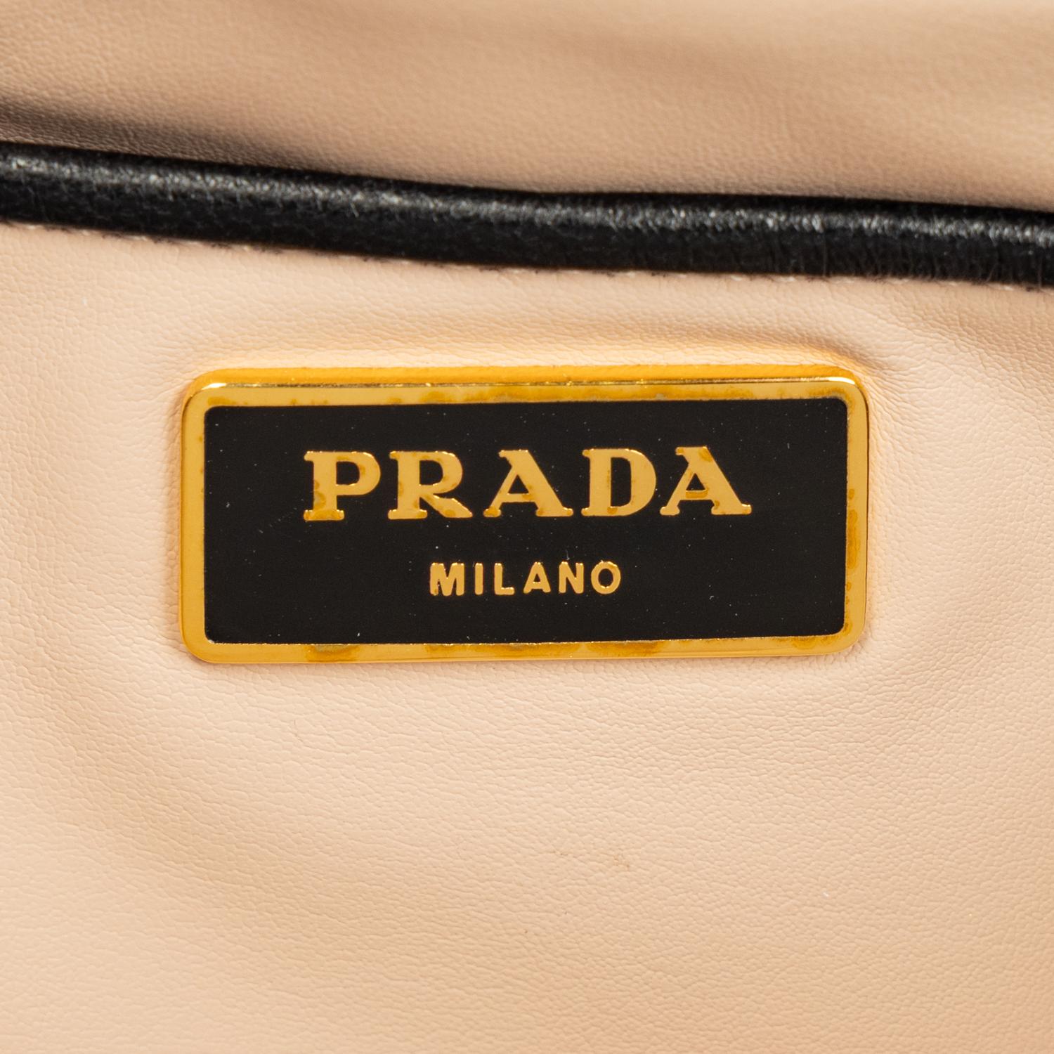 PRADA, SMOKING LIPS LEATHER CLUTCH & WALLET