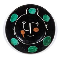 Service visage noir (plate E)