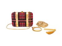 Judith Leiber Tartan Trunk M inaudière