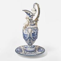 A Monumental Renaissance-Style Ewer and Stand UK, 1870s