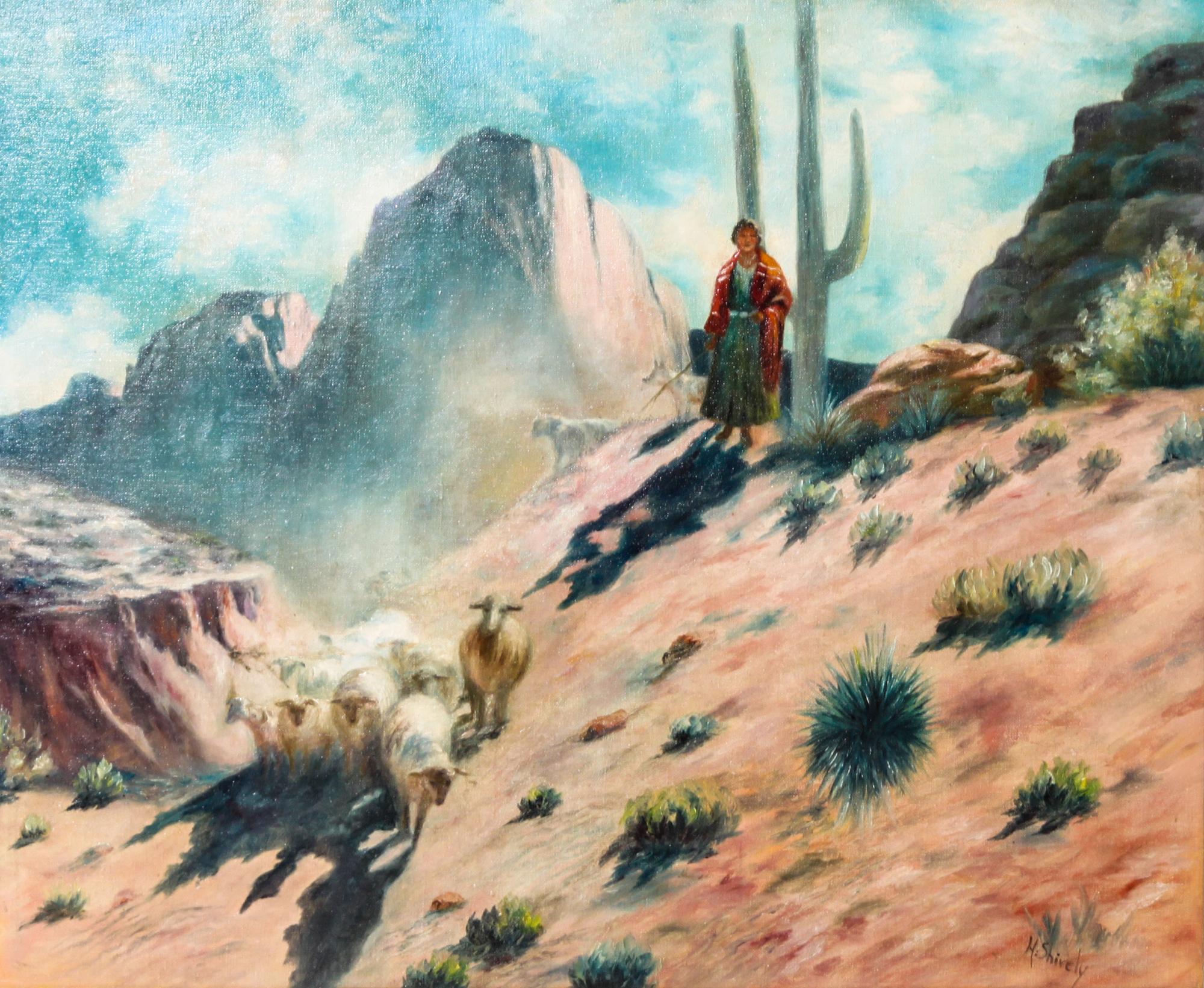 Hazel Shively, (American, 1892-1981), The Shepardess