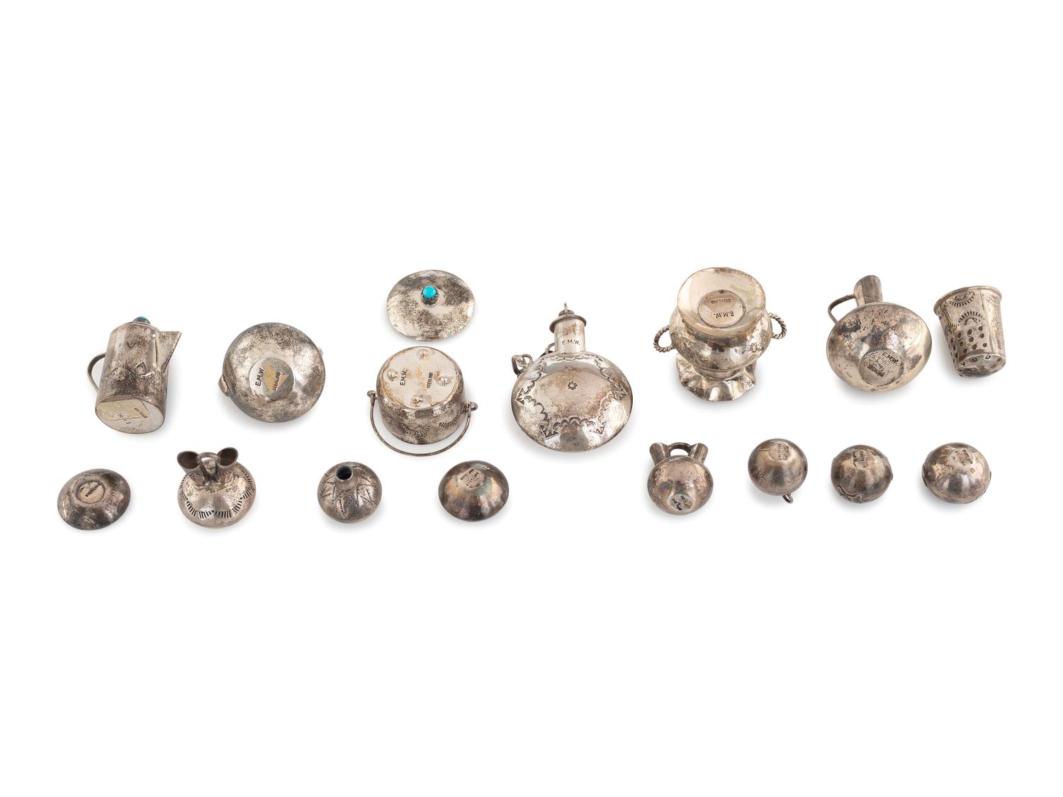 Navajo Sterling Silver Miniature Curios