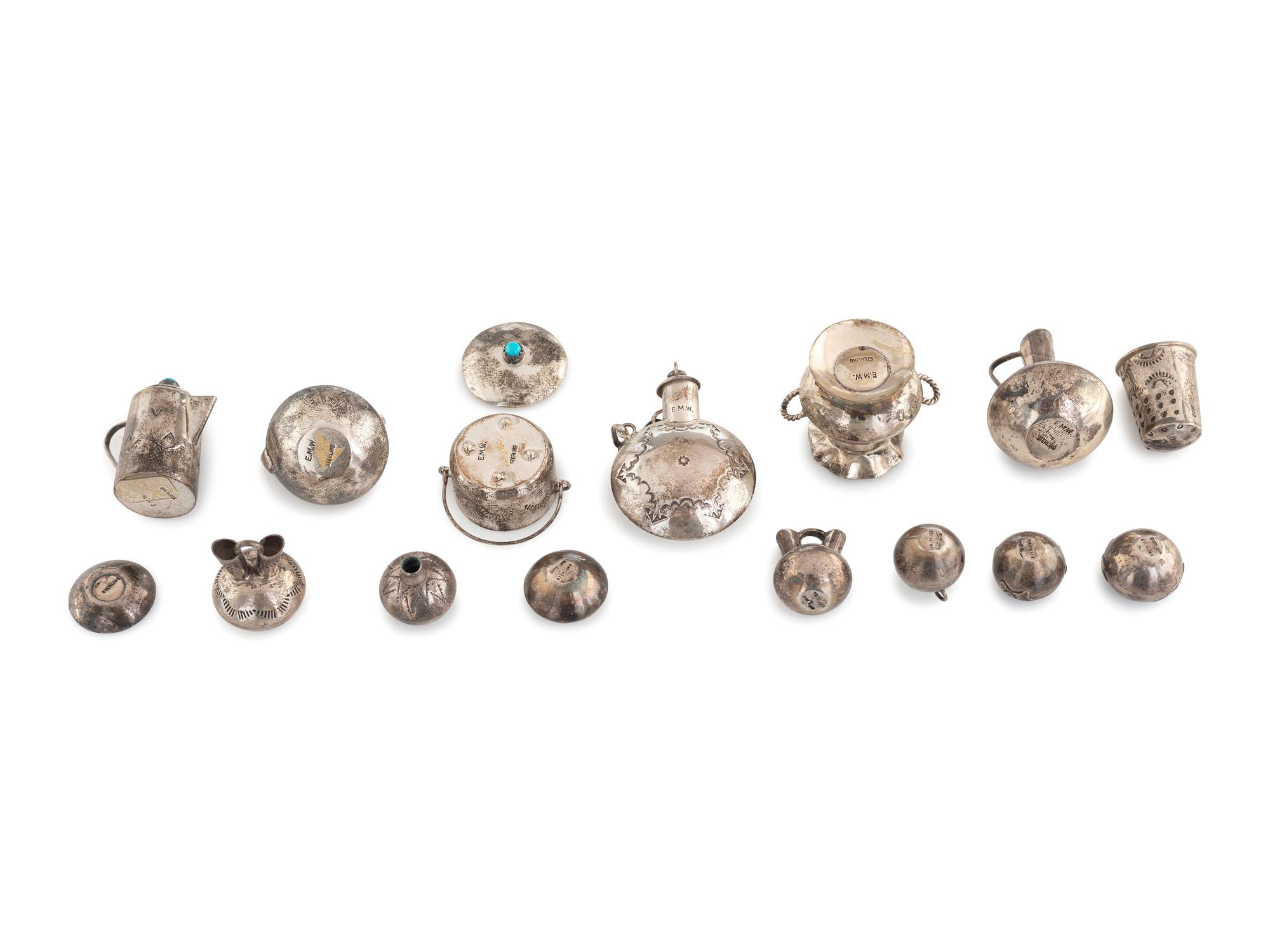 Navajo Sterling Silver Miniature Curios