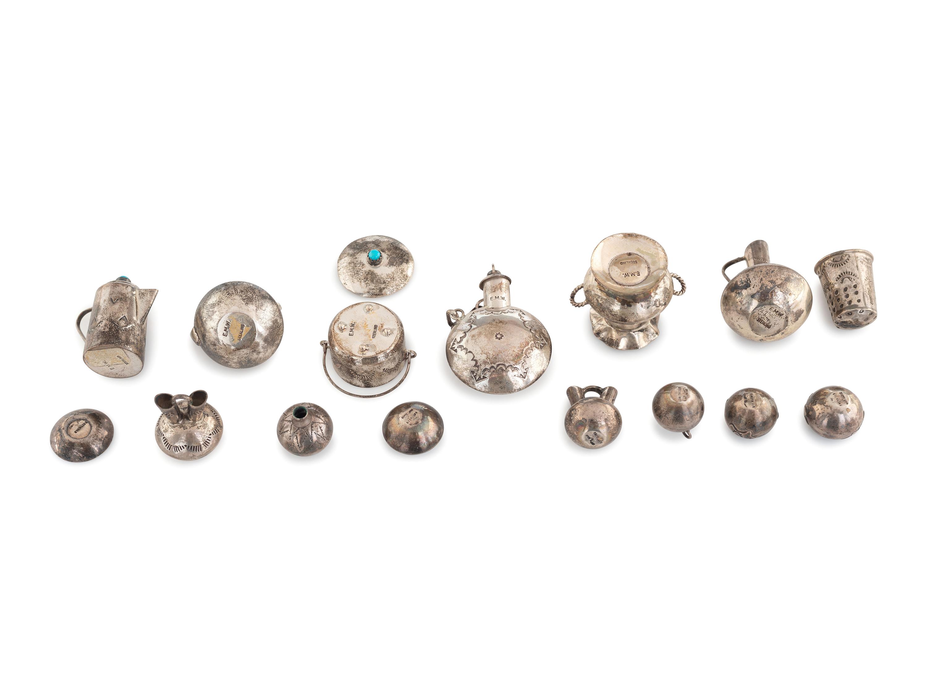 Navajo Sterling Silver Miniature Curios