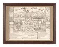 [CIVIL WAR]. 8 framed prints related to Libby Prison, Andersonville, and the trial of Henry Wirz.