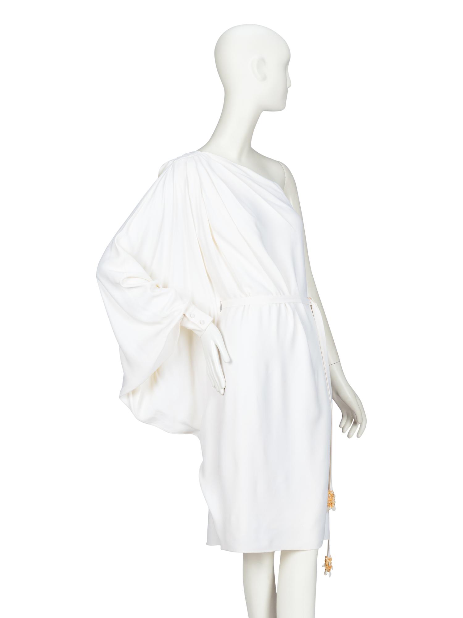 Christian Dior by John Galliano , Draped One-Sleeve Dress