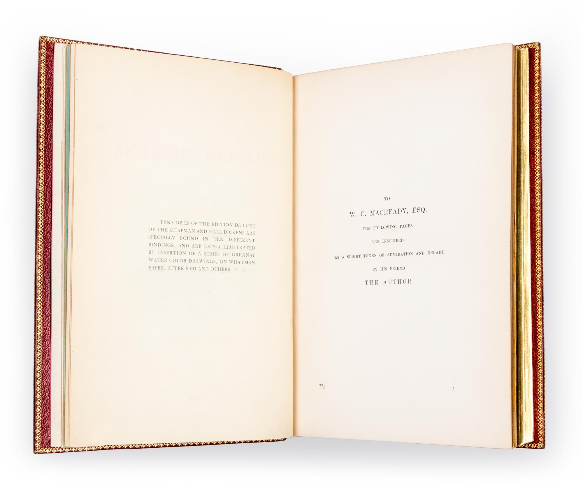 DICKENS, Charles (1812-1870). The Works of Charles Dickens. London: Chapman and Hall, 1881-1882.