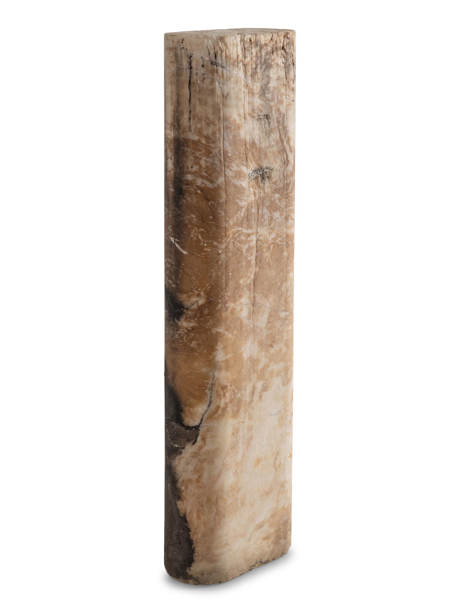 A Crystalline Hardstone Oval Pedestal