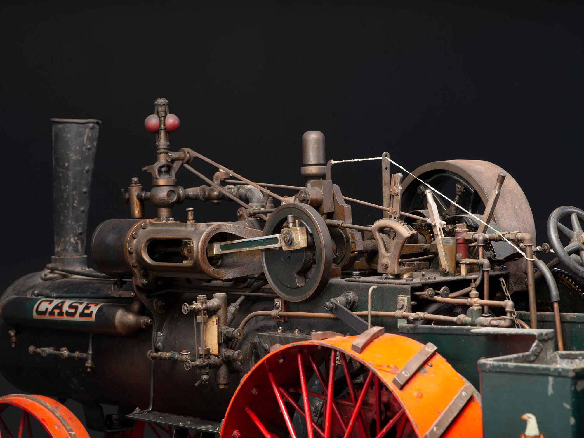 A Case Scale Model Steam Tractor