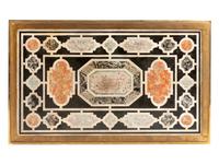 A French Neoclassical Style Gilt Bronze and Scagliola Low Table
