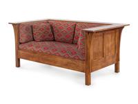 A Contemporary Stickley Arts and Crafts Style Oak Sofa