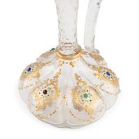 A Venetian Enameled and Gilt Decorated Glass Table Service