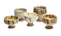 Five Medieval Cypriot Glazed Ceramic Bowls