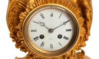 A French Gilt Bronze Rhinoceros Clock
