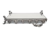 A Continental Silver-Plate Mirrored Rectangular Plateau