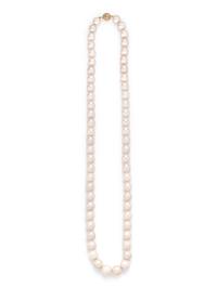 CULTURED SOUTH SEA PEARL AND DIAMOND NECKLACE