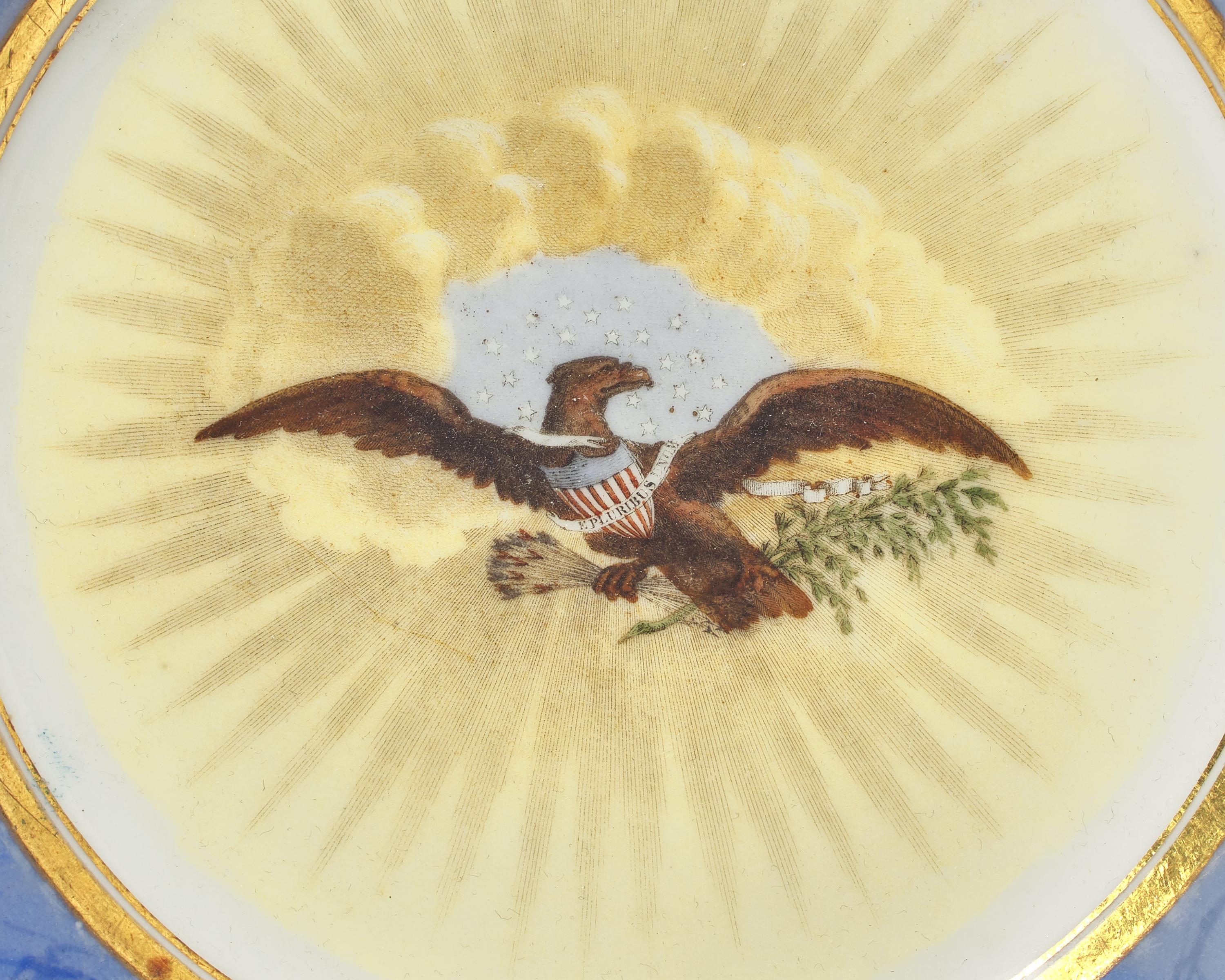 A French Porcelain Dessert Plate from President Andrew Jackson’s State Service