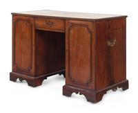 A George III Style Mahogany Pedestal Desk
