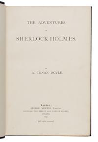 Doyle, Arthur Conan, Sir (1859-1930). The Adventures of Sherlock Holmes . London: George Newnes, 1892.