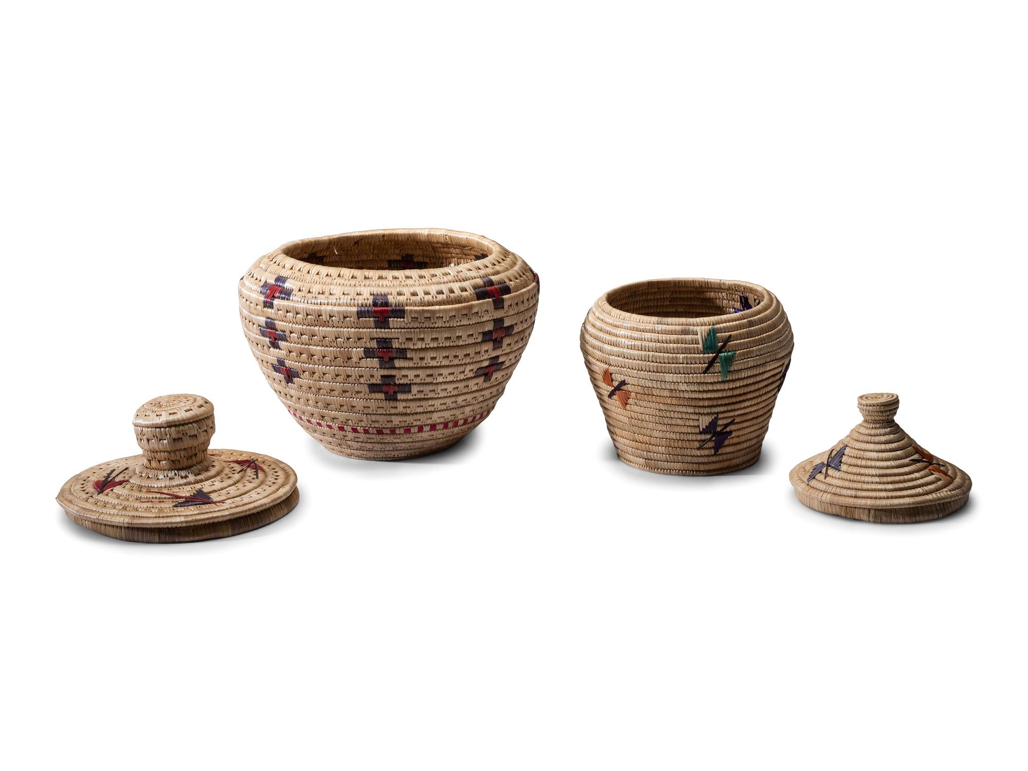 Alaskan Native Polychrome Baskets