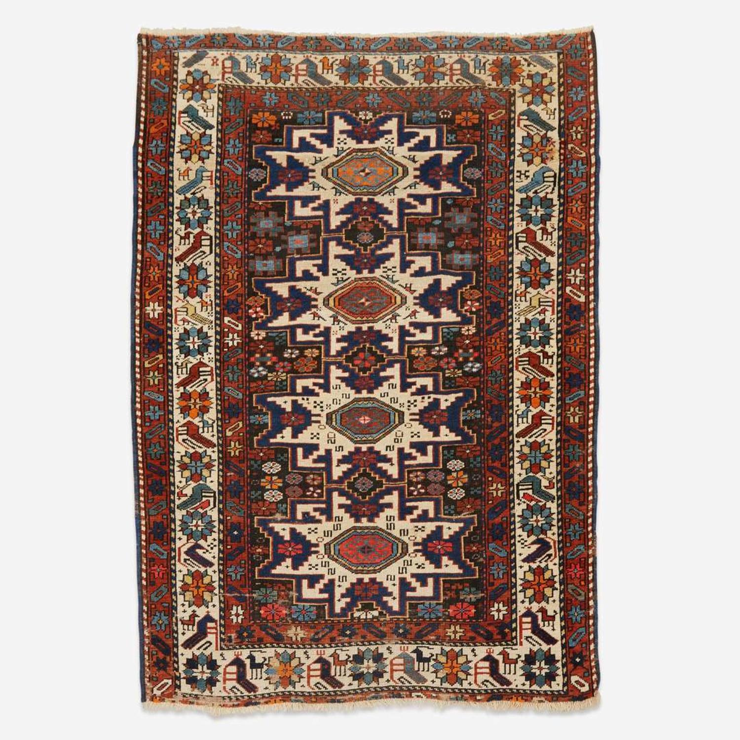 A Leshgi Rug circa first quarter 20th century
