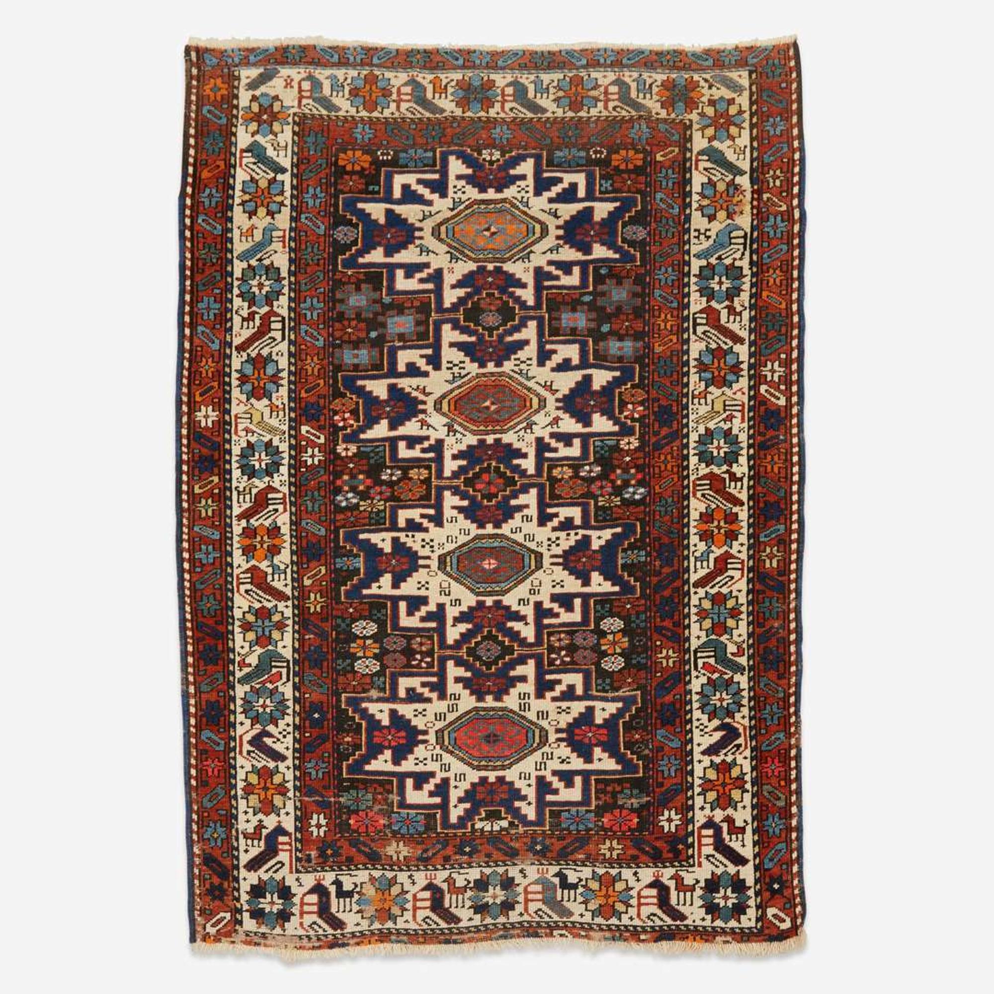 A Leshgi Rug circa first quarter 20th century