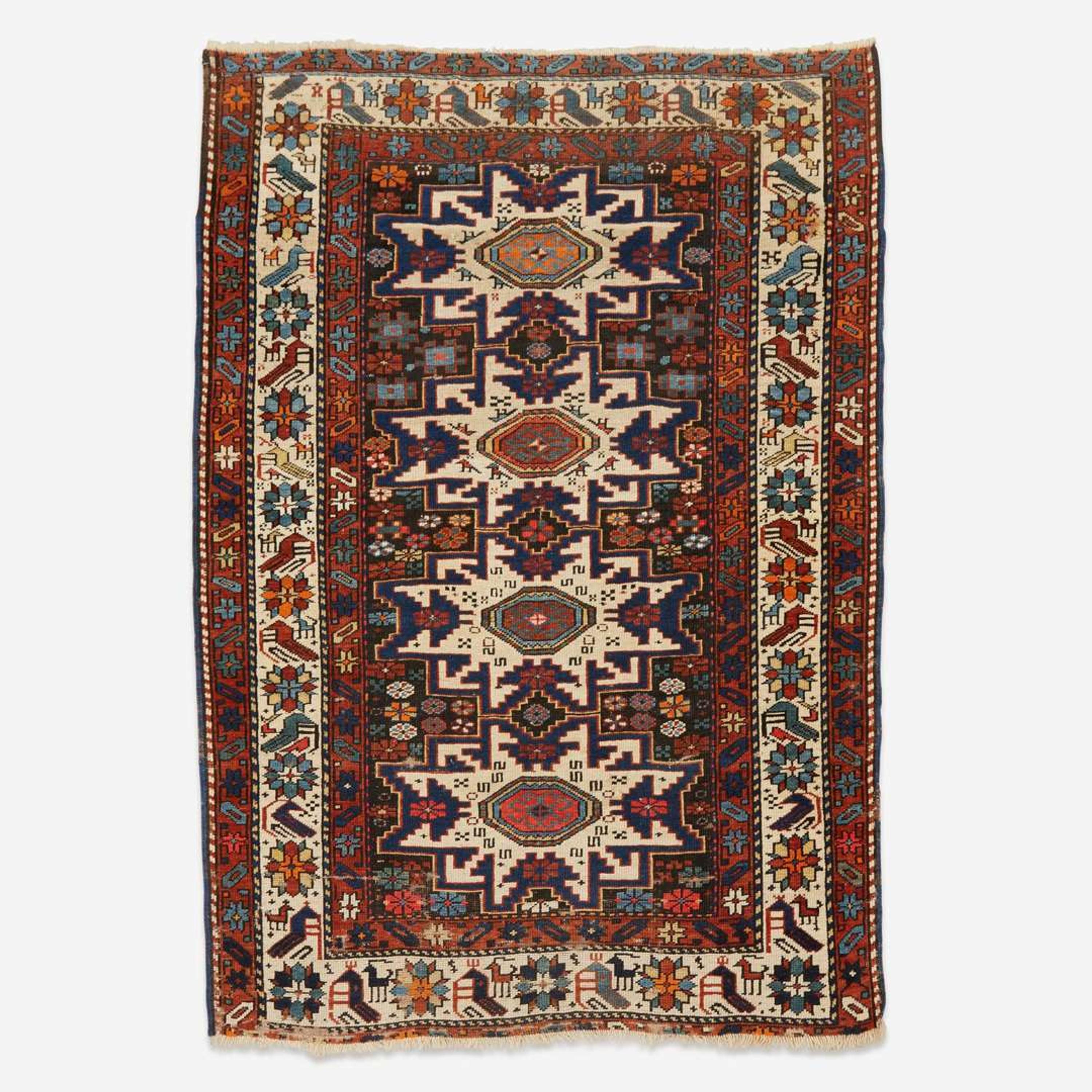 A Leshgi Rug circa first quarter 20th century