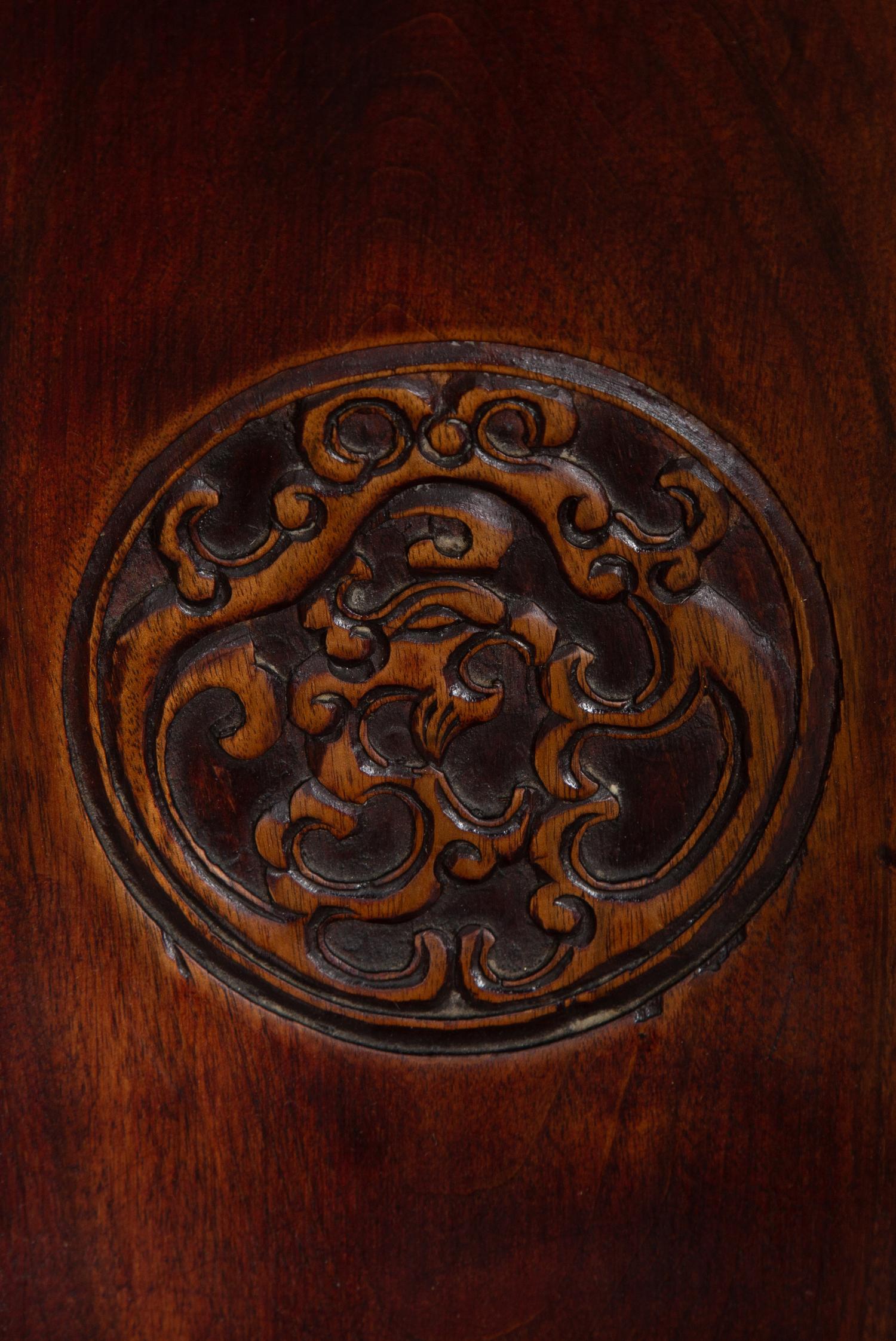 A Pair of Chinese Hardwood Chairs
