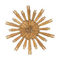 An Italian Giltwood Sunburst Ornament