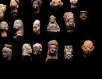 A Group of 65 Gandharan Terracotta Heads