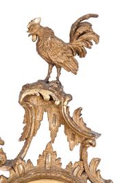 A George II Carved Giltwood Cartel Clock