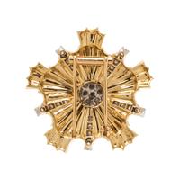 TIFFANY & CO., VINTAGE, YELLOW GOLD AND DIAMOND BROOCH