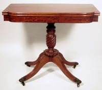Federal mahogany folding top games table philadelphia, pa, early 19th century