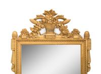 A Pair of Louis XVI Style Giltwood Mirrors