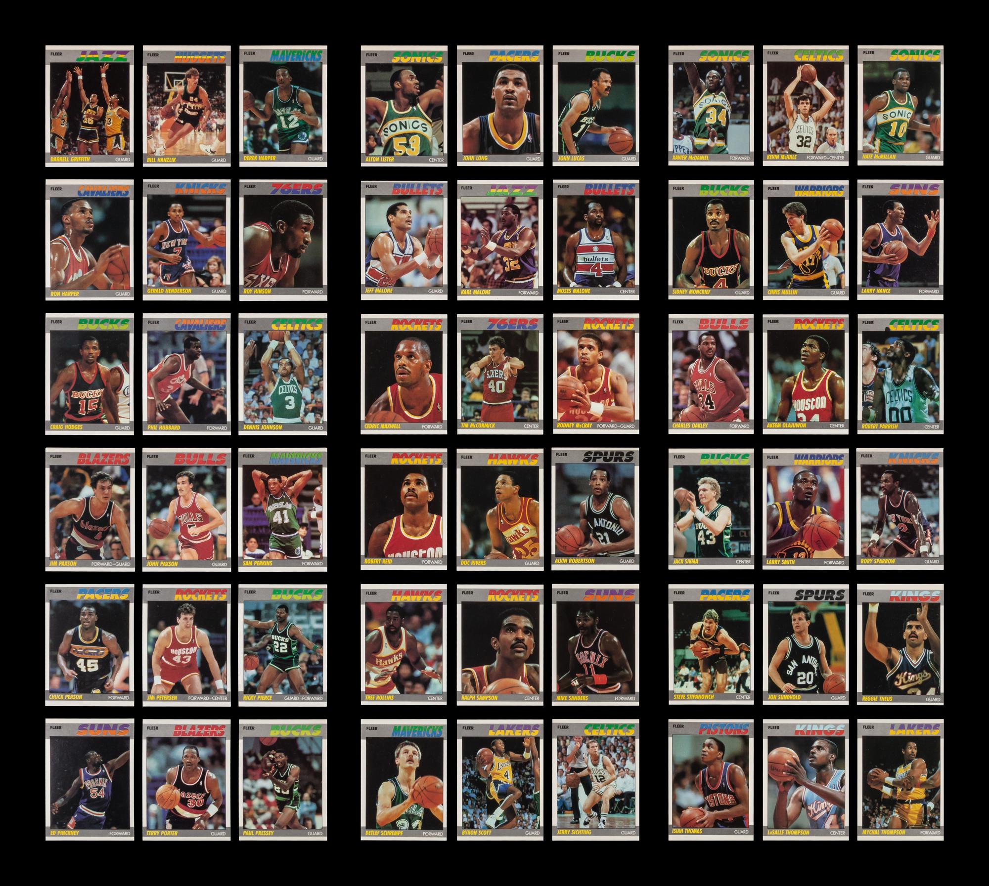 A Complete Set of 1987 Fleer Basketball Cards (132/132)