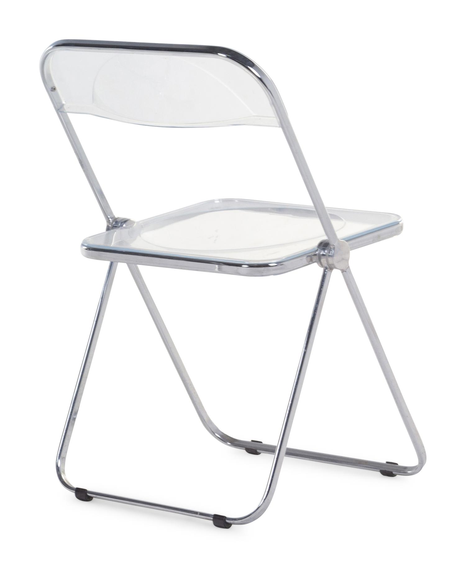Set of Eight Pia Folding Chairs Anonima Castelli, Italy