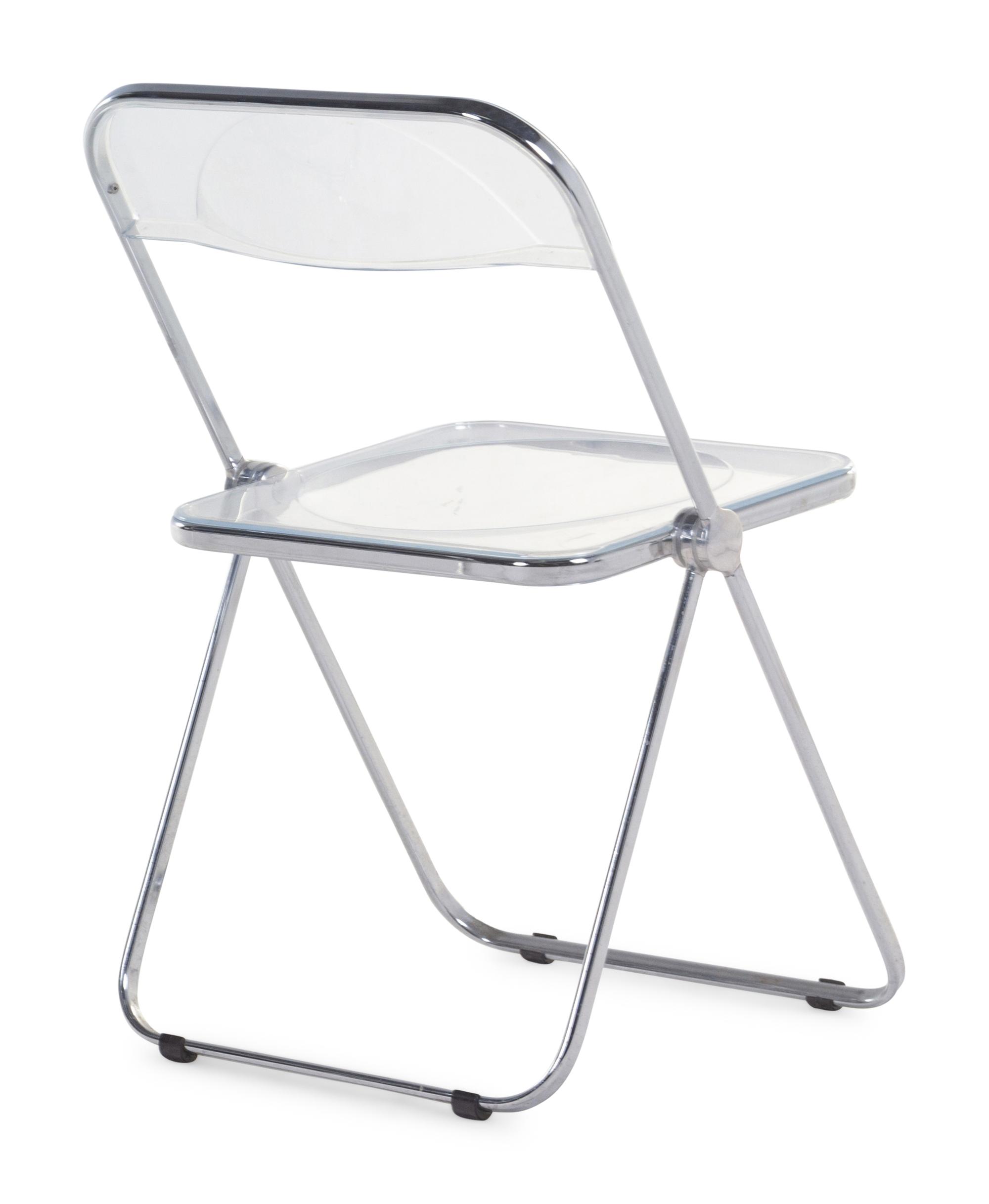 Set of Eight Pia Folding Chairs Anonima Castelli, Italy