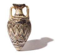 An Eastern Mediterranean Brown and White Core-Formed Amphora