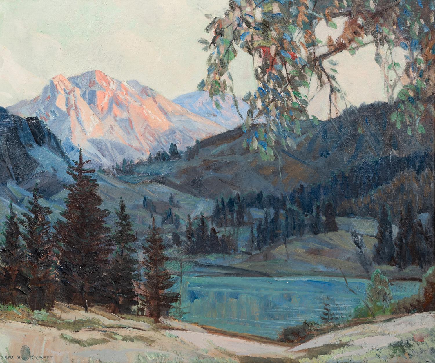 Landscape with Mountains and Trees