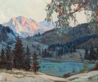 Landscape with Mountains and Trees