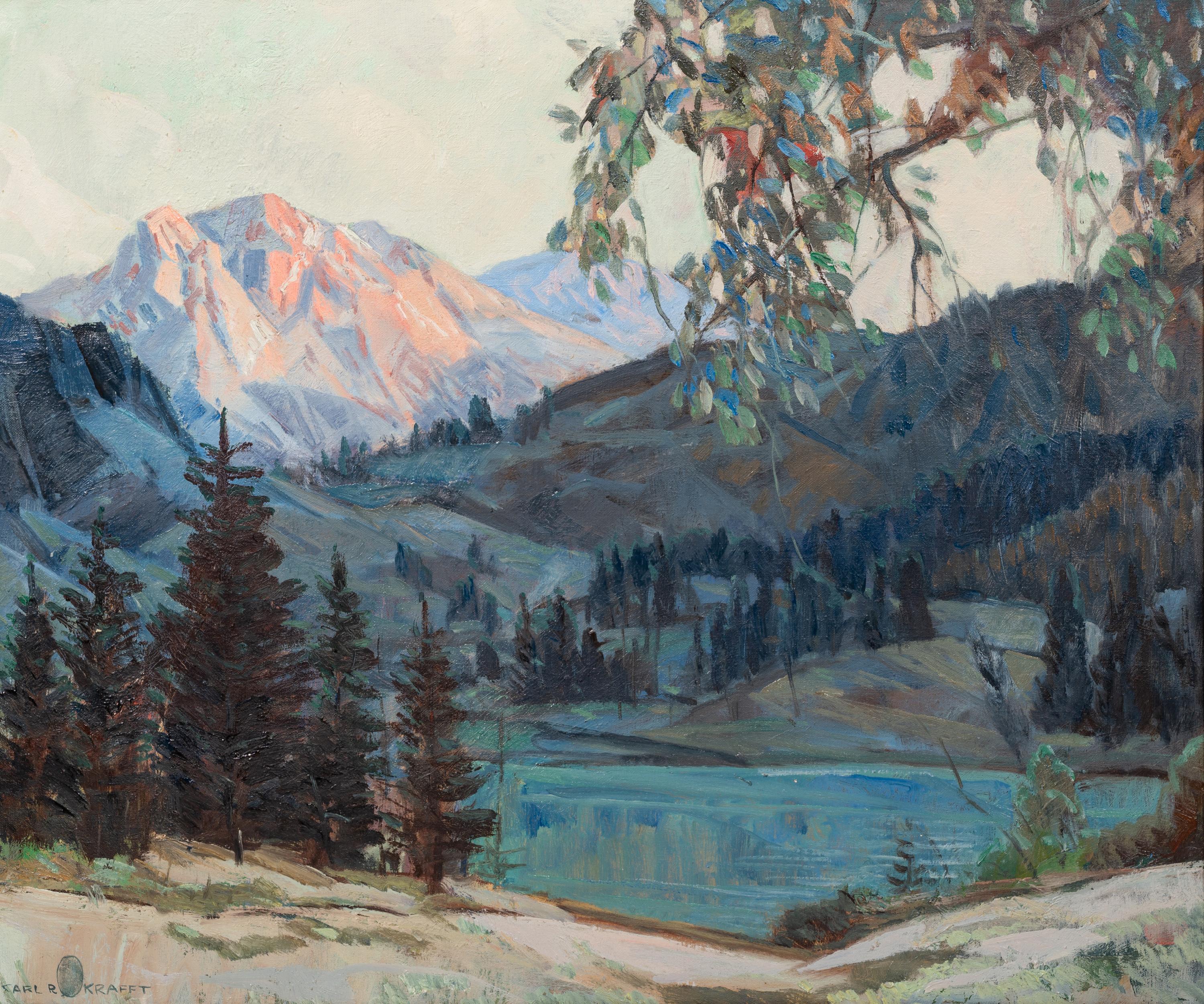 Landscape with Mountains and Trees