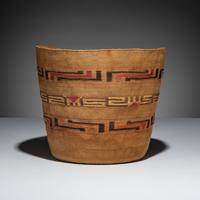 Tlingit Polychrome Berry Basket