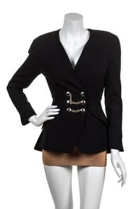 A Thierry Mugler Black Jacket, Size 36.