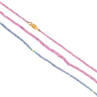 PAIR OF GEMSTONE BEAD NECKLACES