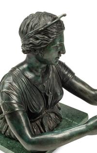 An Italian Patinated Bronze Model of the Pompeiian Diana