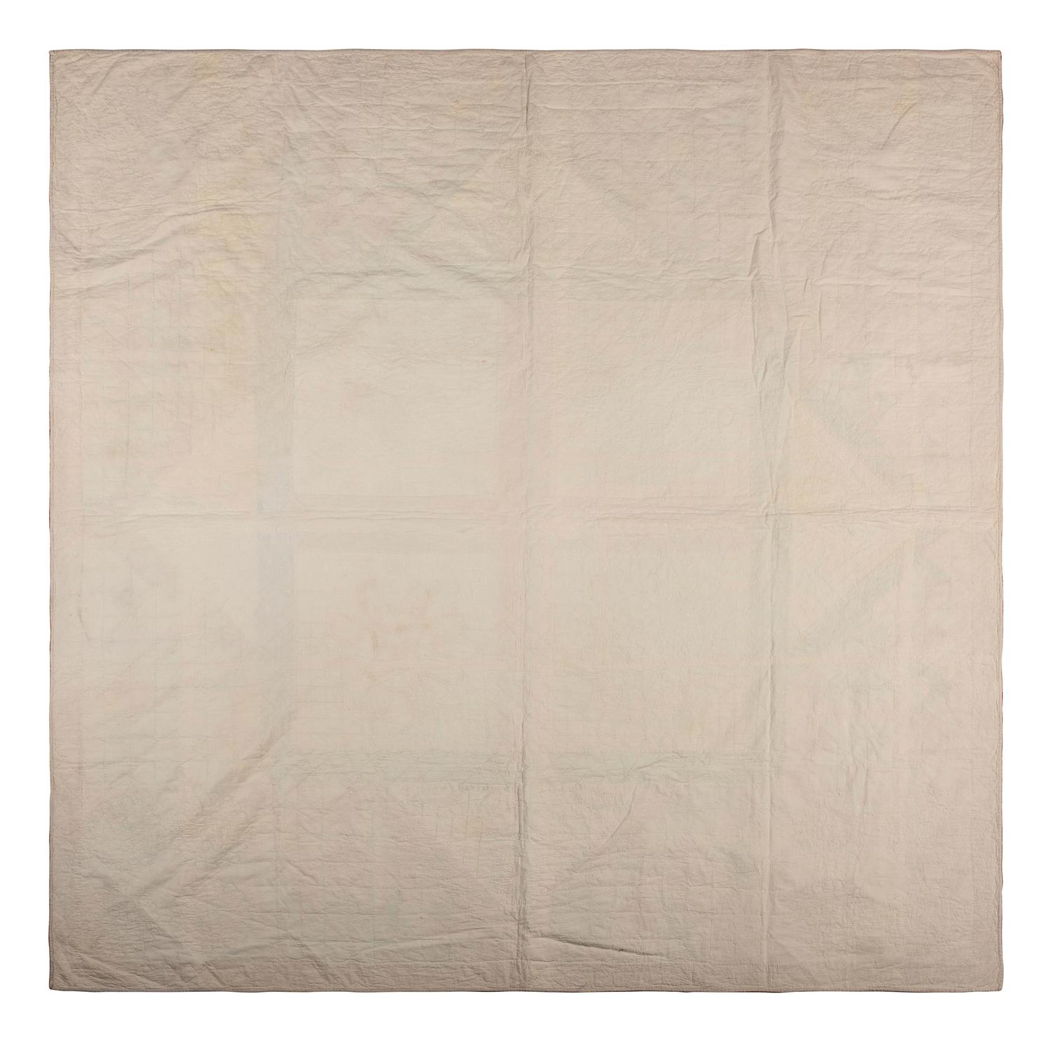 A Diamond Pattern 'Album' Cotton Quilt