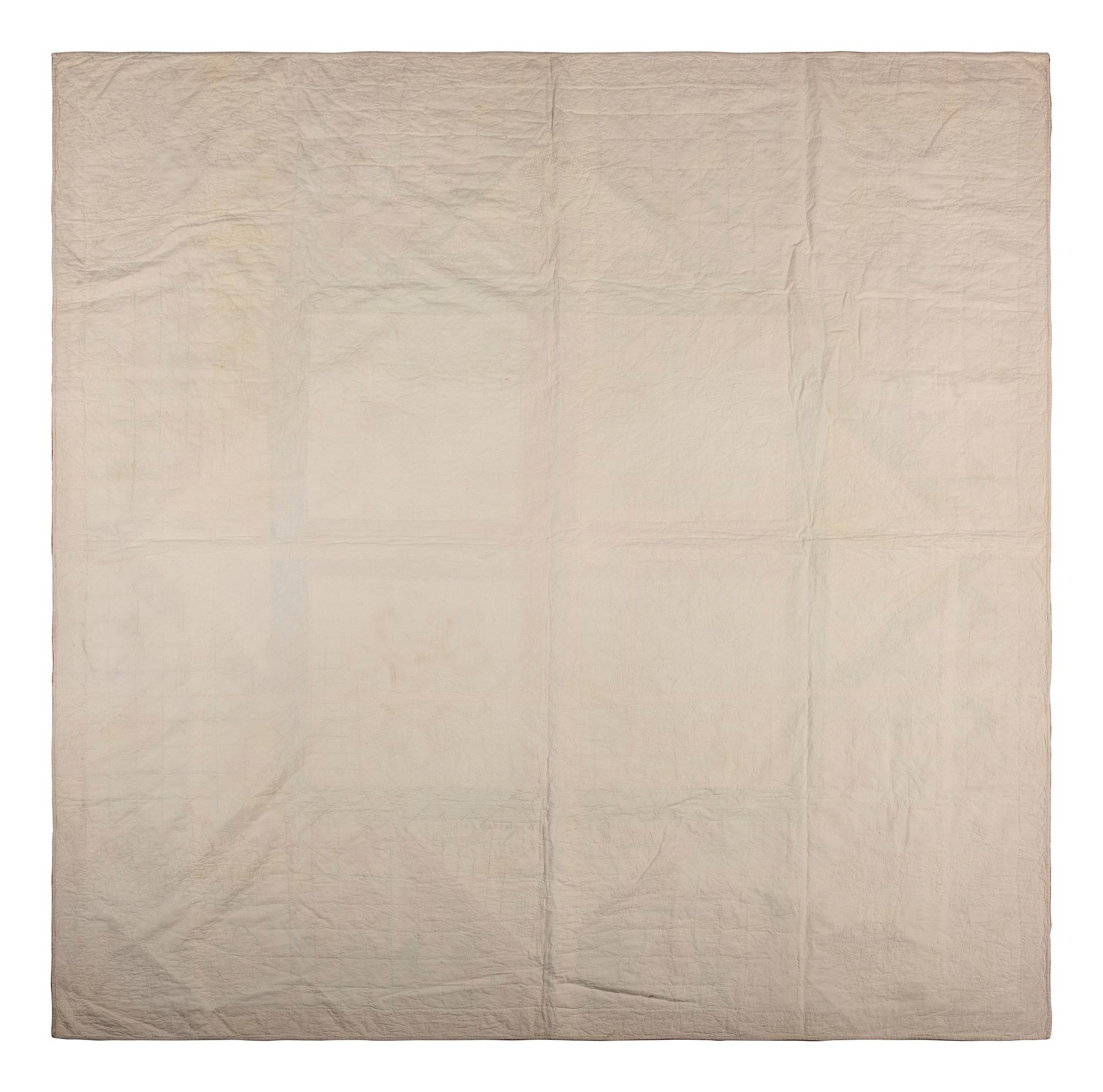 A Diamond Pattern 'Album' Cotton Quilt